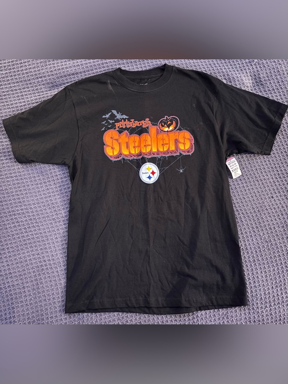RARE VINTAGE 2001 Halloween Steelers NFL Tee tshirt w OG Tags